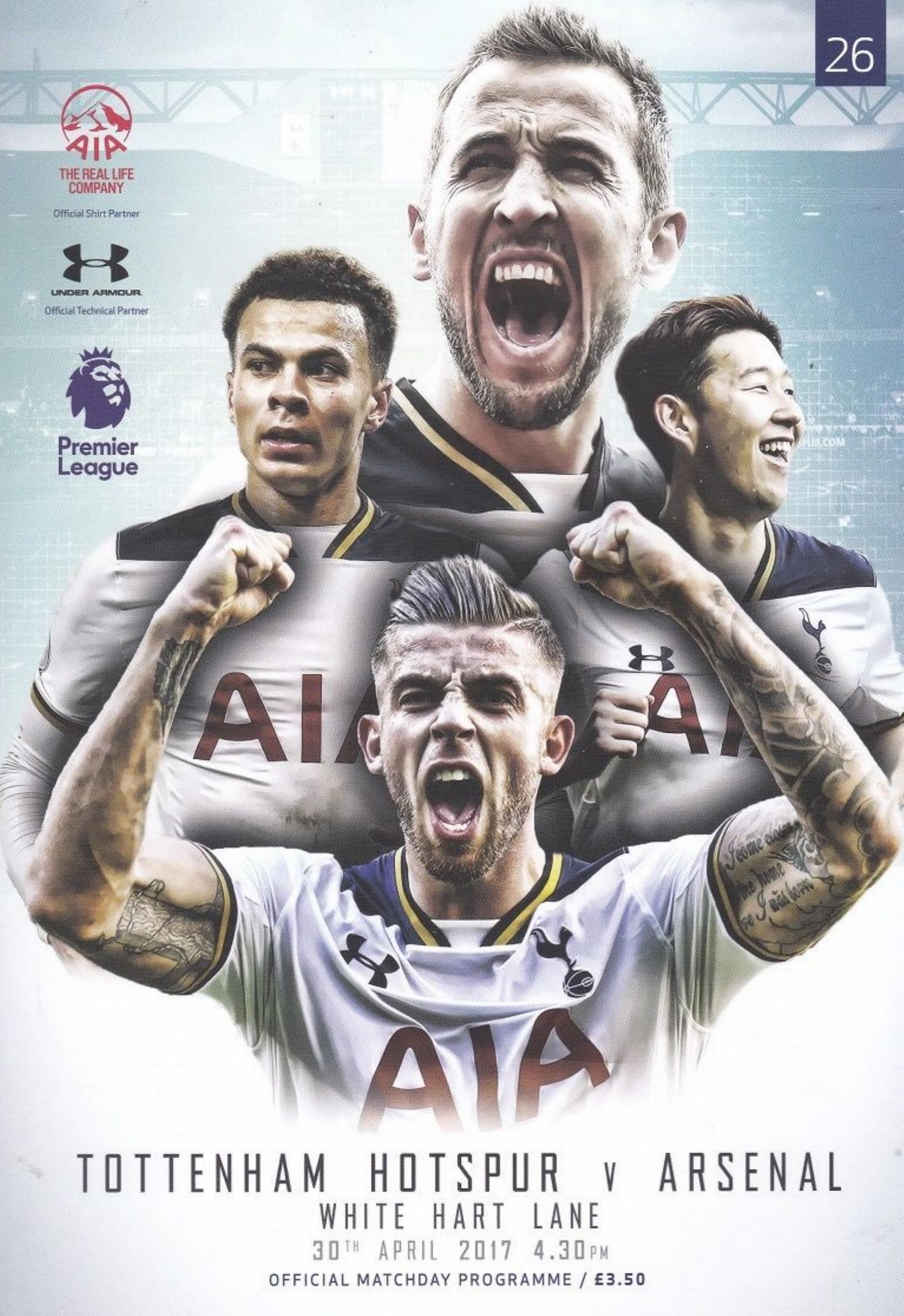 TOTTENHAM HOTSPUR v ARSENAL 2016/17